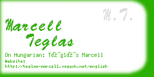 marcell teglas business card